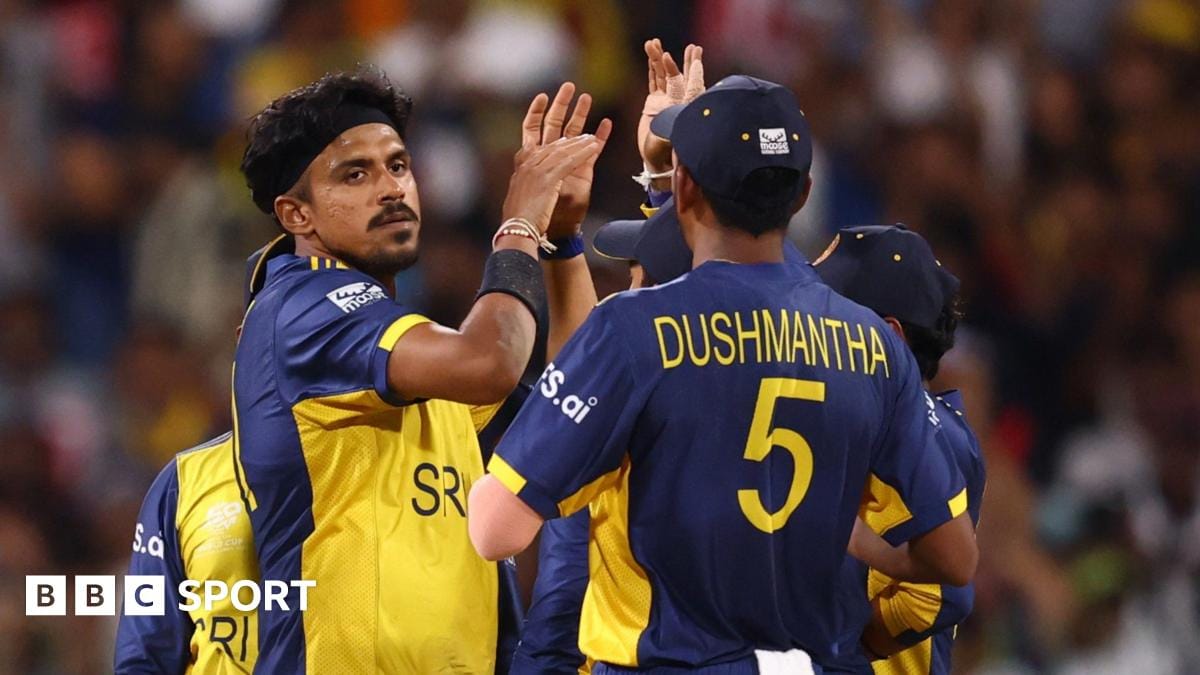 ภาพบรรยากาศการแข่งขันคริกเก็ตระหว่างนิวซีแลนด์และศรีลังกา