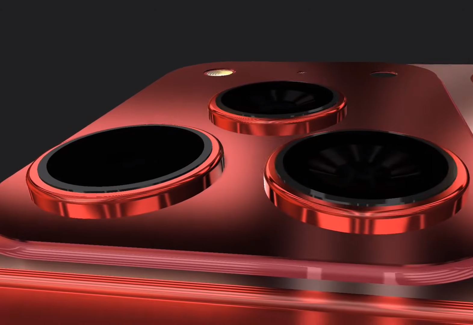 ภาพประกอบ iPhone 18 Pro Max สีแดงเข้ม