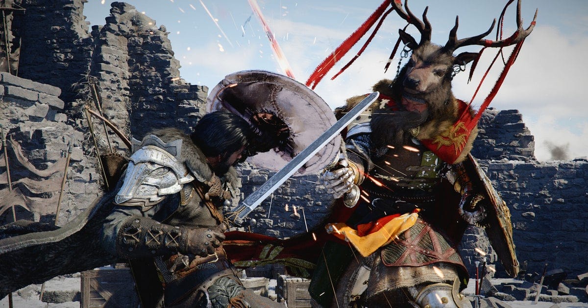 ภาพประกอบ Crimson Desert การต่อสู้ในโลกแฟนตาซี