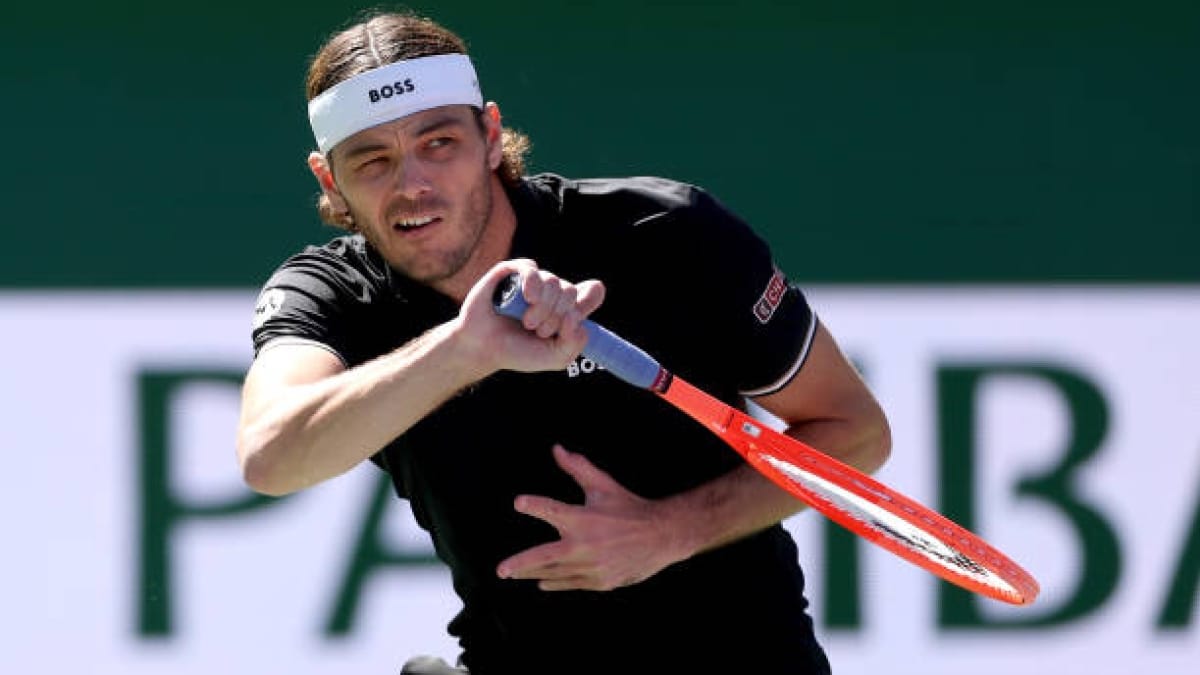 ภาพประกอบนักเทนนิส Taylor Fritz แสดงความเห็นเกี่ยวกับคุณภาพลูกเทนนิส