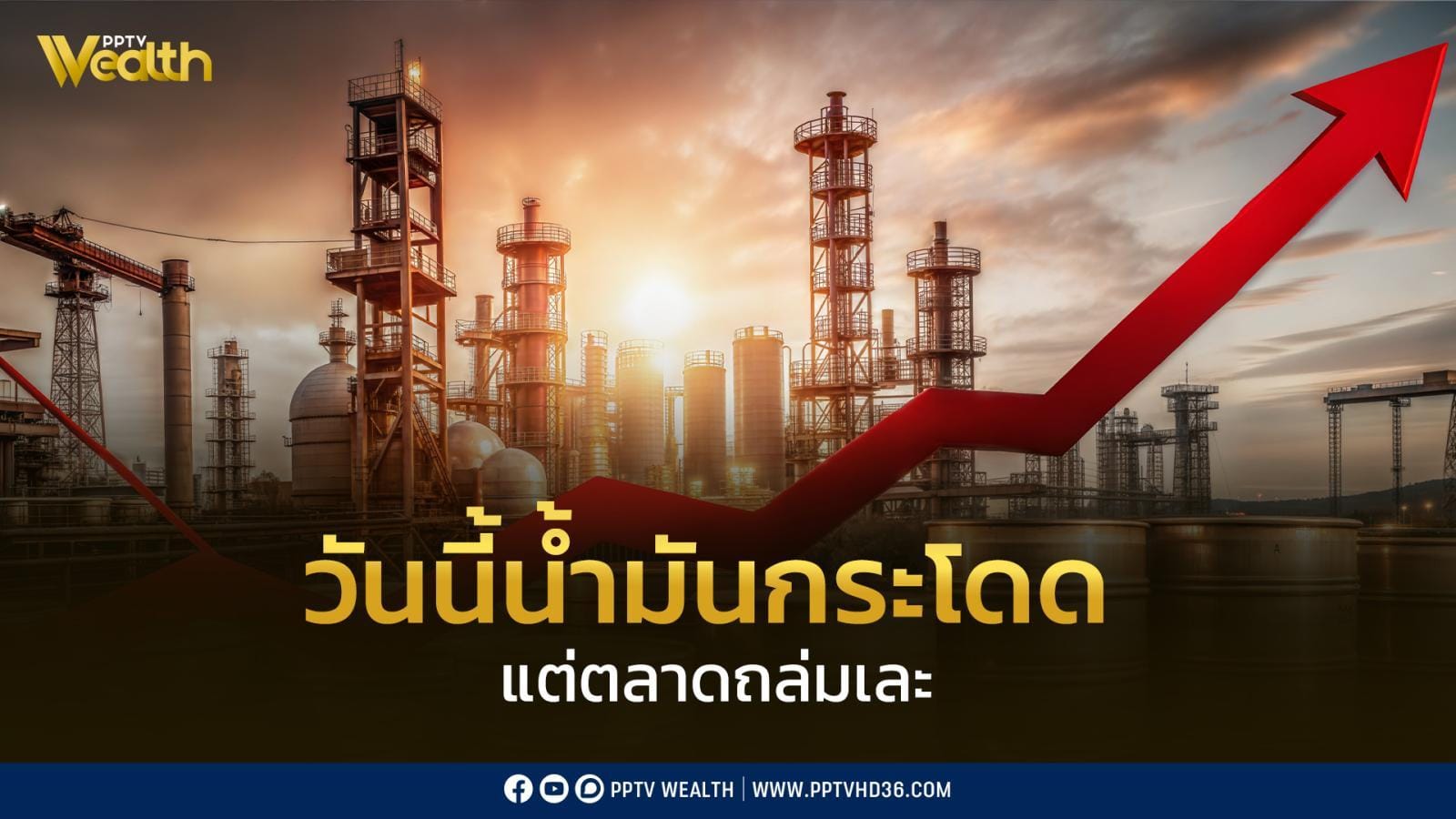 กราฟราคาน้ำมันดิบโลก