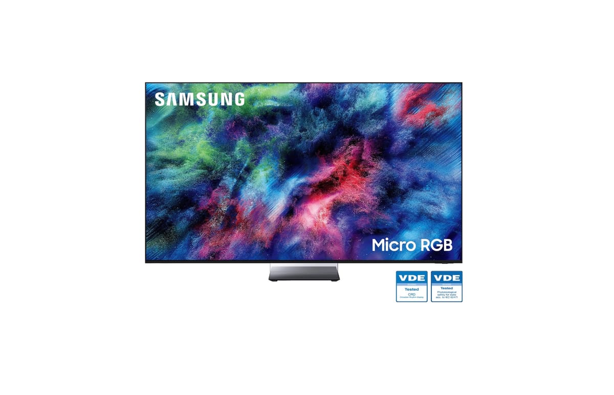 ทีวี Samsung Micro RGB: มาตรฐานใหม่เพื่อความปลอดภัยดวงตาและนาฬิกาชีวิตจาก VDE