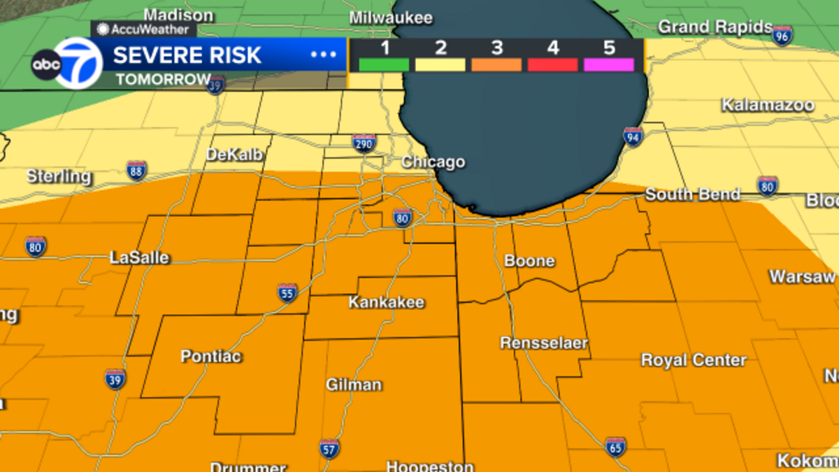 พยากรณ์อากาศพรุ่งนี้: ชิคาโกเตือนภัยพายุรุนแรงและอากาศแปรปรวนครั้งใหญ่