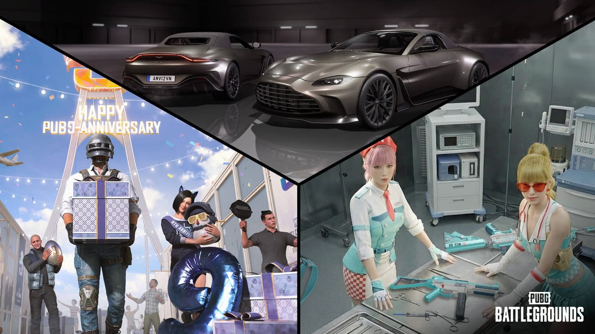 PUBG ครบรอบ 9 ปี: Aston Martin กลับมาพร้อมกิจกรรมสุดยิ่งใหญ่และการปรับแผนที่ใหม่!