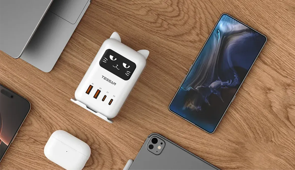 TESSAN Cat Desktop Charging Station: ยกระดับโต๊ะทำงานสู่ Smart Workspace ด้วยหัวชาร์จอัจฉริยะดีไซน์น่ารัก