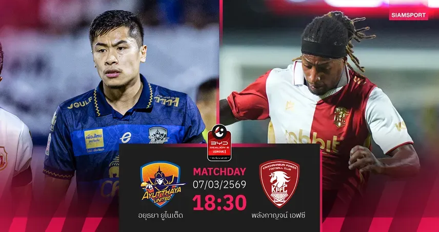 อยุธยา ยูไนเต็ด ปะทะ พลังกาญจน์ เอฟซี: ศึกศักดิ์ศรีแห่งชัยชนะในบ้านนักรบอโยธยา!