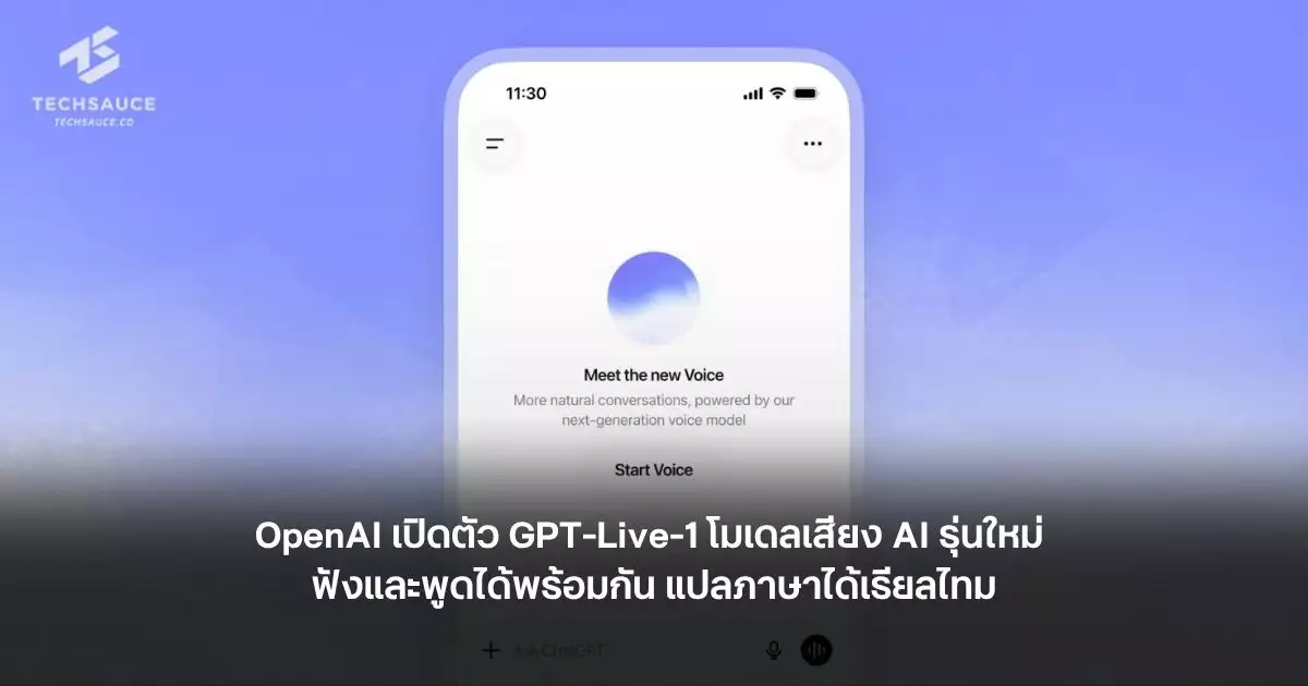 OpenAI พลิกโฉมการสนทนา AI: เปิดตัว GPT-Live-1 ฟัง-พูด-แปลได้พร้อมกัน!
