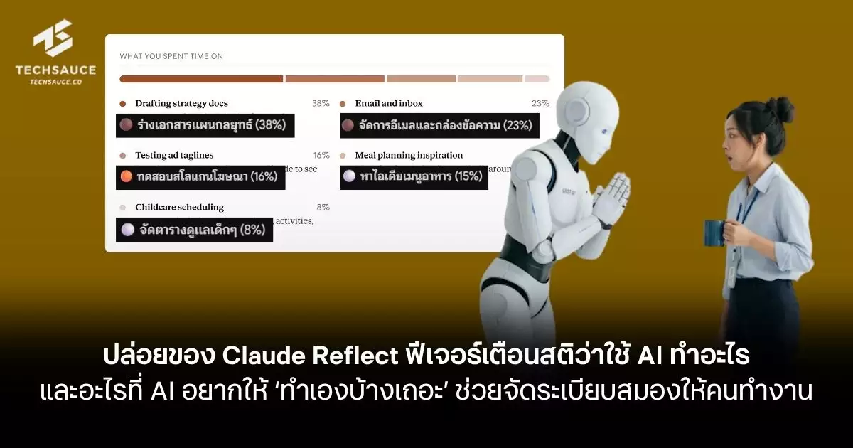 ปล่อยของ Claude Reflect: AI เตือนสติให้ “ทำเองบ้างเถอะ” เพื่อชีวิตที่สมดุล