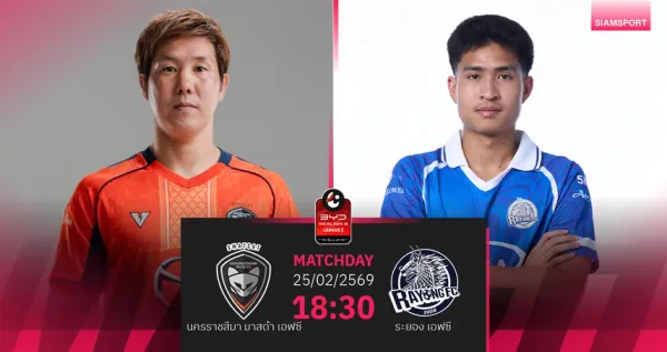 วิเคราะห์บอลไทยลีก: นครราชสีมา มาสด้า เอฟซี ปะทะ ระยอง เอฟซี ศึกแห่งศักดิ์ศรีและความอยู่รอด