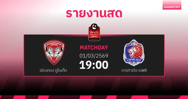 ศึกบิ๊กแมตช์ไทยลีก! เมืองทอง ยูไนเต็ด ปะทะ การท่าเรือ เอฟซี: วิเคราะห์เจาะลึกก่อนเกมเดือด